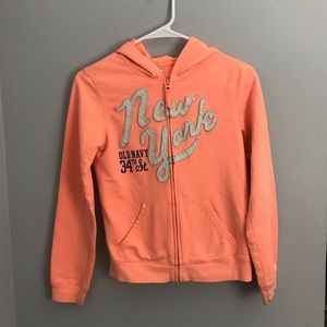 Size: 14 neon orange girls jacket from old navy